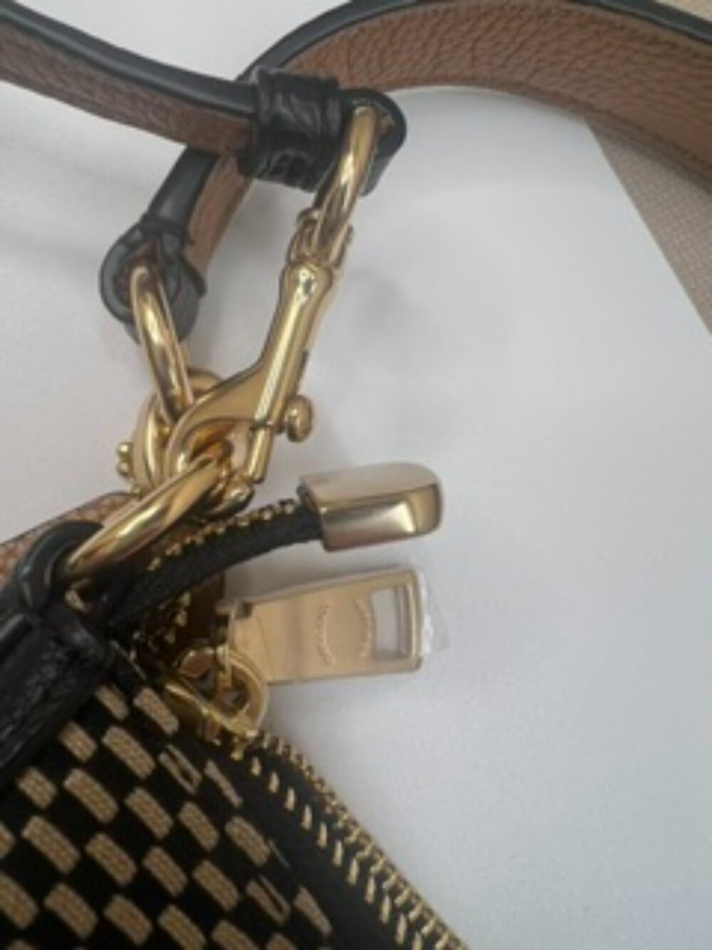 COACH Legacy Jacquard Chelsea Crossbody Bag in Black/Light Gold - Picture 10 of 10